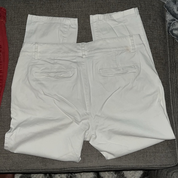 EUC LOFT Women’s Chino Pants in size 14 - white, charcoal grey, red, and green - Picture 4 of 12